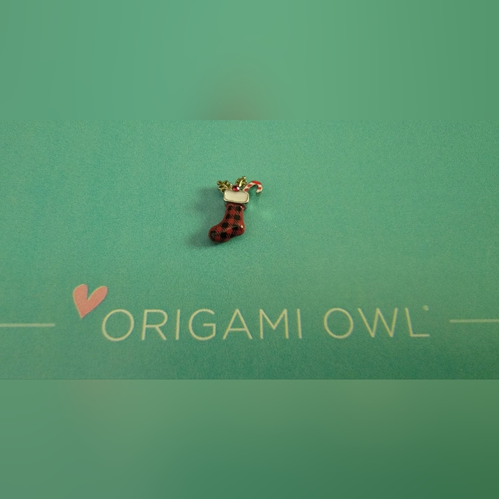 Origami Owl Christmas stocking charm